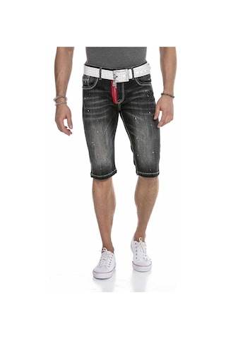 Ck240 Erkek Fermuarlı Basic Erkek Kot Şort 001