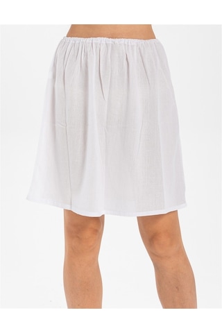 Jüpon Şile Bezi Mini Pamuk Kısa Etek Astarı Diz Boyu Kadın Jipon (484739913)