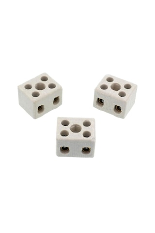 Tek-iş Porselen Klemens 2 X 4 Mm No:1 3 Adet