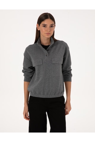 Pierre Cardin Kadın Gri Sweatshirt 50309089-vr024 Gri