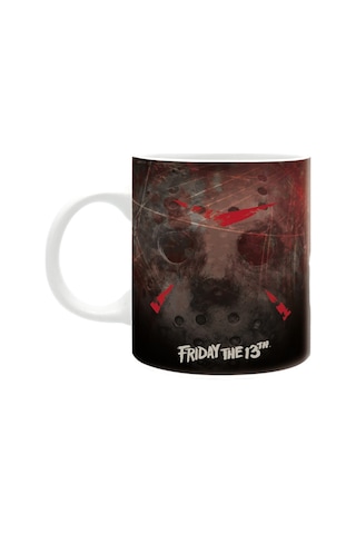 13. Cuma Jason Lives Baskılı Seramik Beyaz Kupa