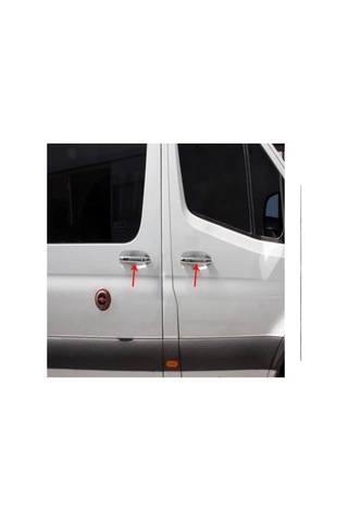 Vw Crafter Kapı Kolu 2006 Sonrası 4 Kapı Paslanmaz Çelik 8 Parça N11.8836