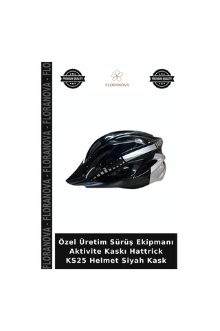 Özel Üretim Sürüş Ekipmanı Aktivite Kaskı Hattrick Ks25 Helmet Siyah Kask