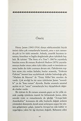 Kısa Romanlar, Uzun Öyküler: Madam De Mauves, Daisy Miller, Erdemin Öyküsü, Ormandaki Canavar