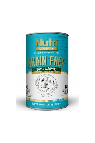 Nutri Canin Tahılsız %92 Kuzu Etli Konserve Yavru Köpek Maması 12 x 400 G