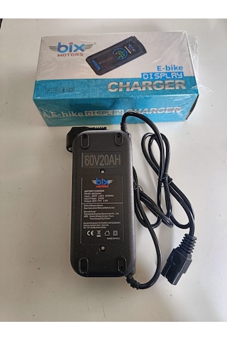 Bix E-bike Akıllı Şarj Aleti 48-60-72v 20ah Otomatik Akım Durdurma Özellikli Dijital Şarj Oranı Göstergeli 60V20 Ah 5 Akü Için