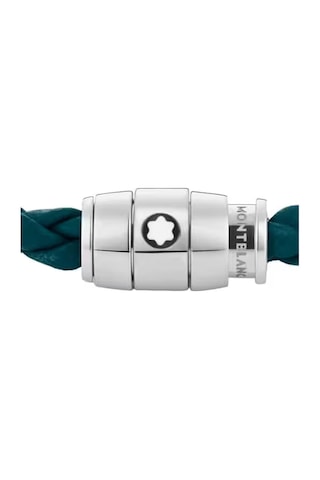 Montblanc Meisterstück Steel 3-ring Kıbrıs Mavisi Deri Bileklik 1 Mavi 99961846