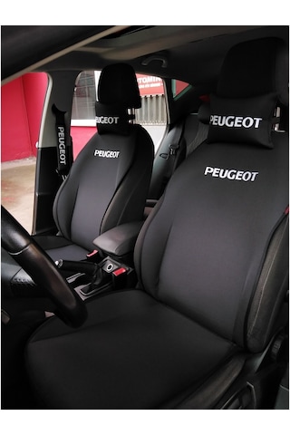 Peugeot Nakışlı Ön Ikili Oto Koltuk Kılıfı