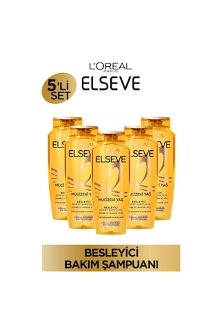 5'li Elseve Mucizevi Yağ Besleyici Bakım Şampuanı 300 Ml pkt5mucizeyagbkmset-10629 Normal