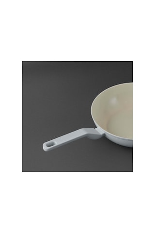 Jumbo Swiss Crystal Light Grey Wok Tava 28 Cm Gri