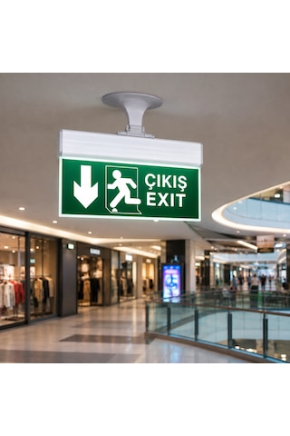Cata Ct-9164 Şarjlı Exit Acil Çıkış Armatürü Led Çıkış Yönlendirme Tabelası