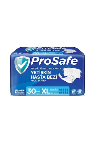 Prosafe Hasta Bezi Yetişkin Bel Bantlı Tekstilyüzey Xlboy 120adet XL