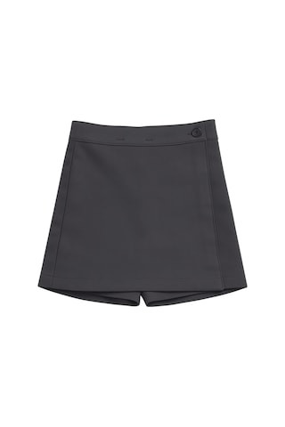 Kız Çocuk Şortlu Okul Eteği Füme