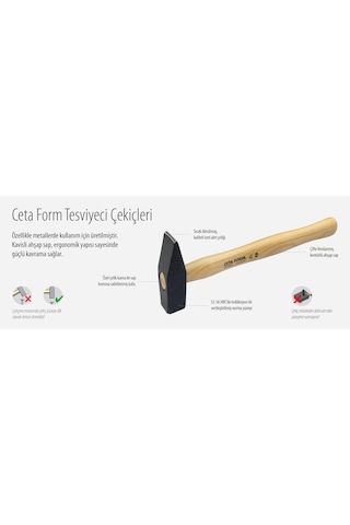 Ceta Form 1000 Gr Tesviyeci Çekiçleri L01-1000