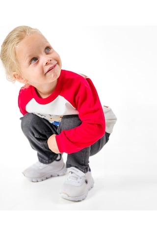 Overdo Kids Erkek Çocuk Uzun Kollu Sweatshirt Kırmızı