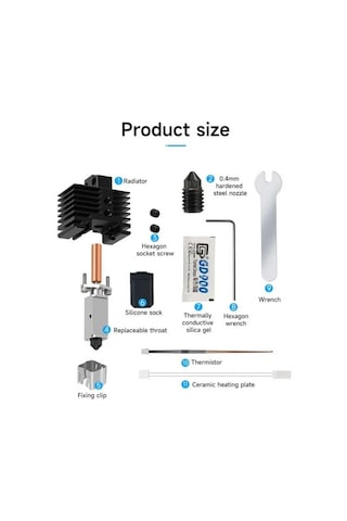 Bambu Lab X1, X1c Tam Hotend Seti V2.0