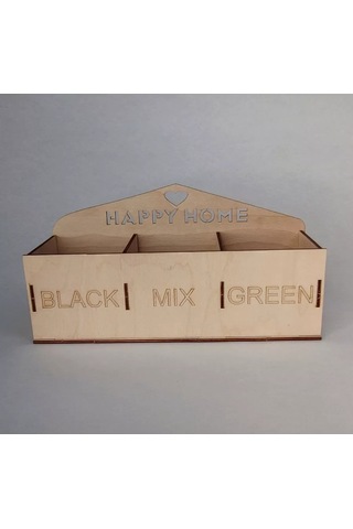 Woodiks Çay Poşeti Standı - "happy Home" 176271786 Diğer