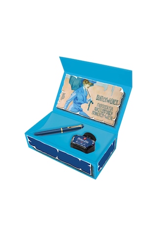 Pelikan M120 Dolma Kalem Mürekkep Seti M Iconic Mavi M120-Im