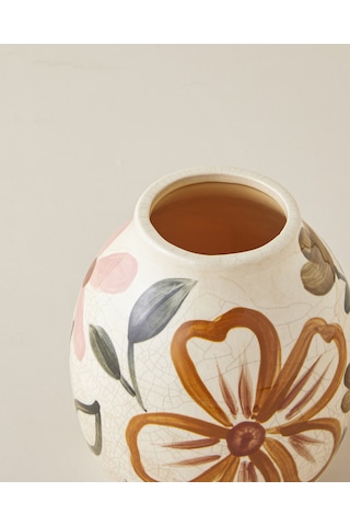 English Home Laura Seramik Vazo 15x15x15 Cm Multicolor Multicolor