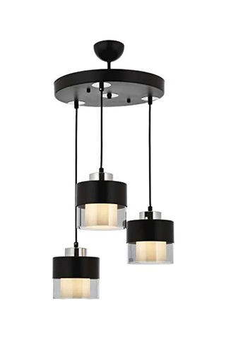 Metal Ve Cam Modern Avize, E27 Soket, 40 Cm 01G Taba