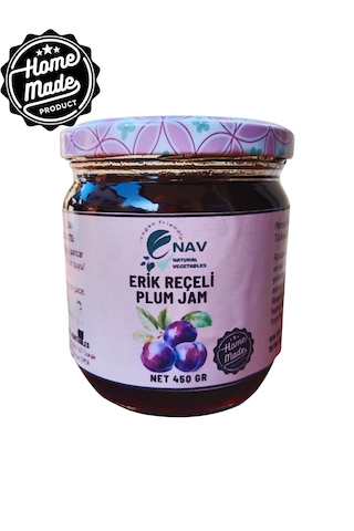 Nav Erik Reçeli Ev Yapımı Katkısız Koruyucusuz Cam Kavanozda