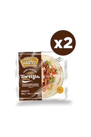 Hastel Tortilla Lavaş 2'li 10 x 650 G