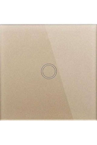 Fastbuy 86mm 1 Grup Akıllı Ev Işık Anahtarı, Rf433 Uzaktan Kumanda, Ac 110-240v, Altın Kaplama Ev Tipi Otomasyon Sistemi