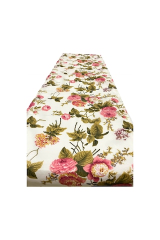 Runner Dekoratif Vip Masa Örtüsü 40X140 CM İngiliz Gülü