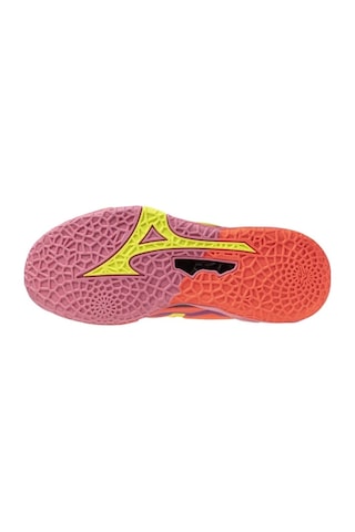 Mizuno Wave Stealth Neo 2.1 Unisex Hentbol Ayakkabısı Turuncu / Mor Çok Renkli
