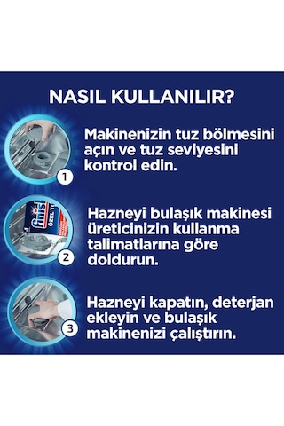 Finish Bulaşık Makinesi Özel Tuzu 4 x 1500 G