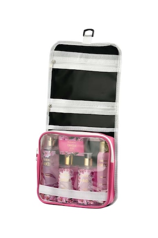 Nurxos 9819 Orkide 5 Parça Kadın Duş Çantası Seti 8681124698193