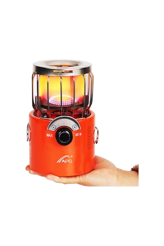 Apg-2000 W Gaz Isıtıcı Açık Kamp Sobası Isıtma,y28298-1 Turuncu