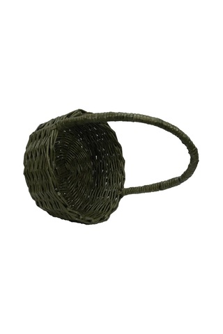 E38 El İşçiliği Kağıt İp Sepet Örgü 19 19 Cm - 6174 Karışık