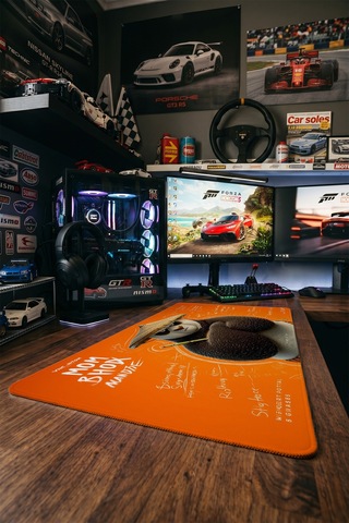 Kung Fu Panda Po Turuncu Tasarım 40x90 Cm Oyuncu Mousepad Kaymaz Taban Büyük Boy Mousepad