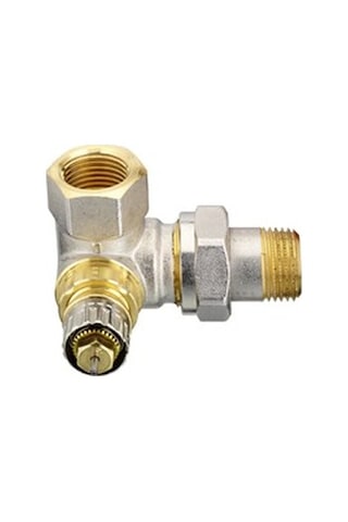 Reglajlı Ön Ayarlı Sağ Dik Köşe Termostatik Vana Gövde 013G0233