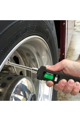 Xuweiwei 1 Adet Lastik Basıncı Göstergesi Yeni Dijital Ekranlı Tekerlek Basınç Ölçer 0-250 Psi Ağır Kamyon Ve Araba
