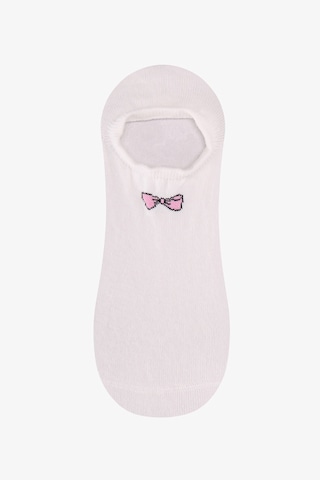 Penti Beyaz Gri Pembe Tiny Bear 3 Çift Sneaker Çorap