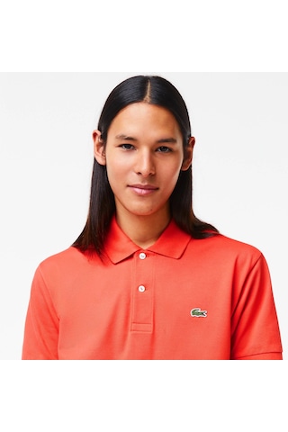 Lacoste Erkek Klasik Pike Kumaş Polo T-shirt Turuncu