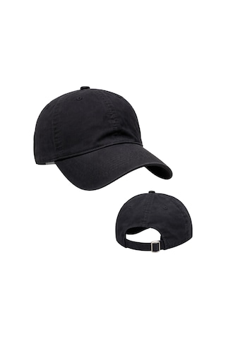 Perlotus Pamuklu Unisex Beyzbol Şapkası, Ayarlanabilir Metal Tokalı 58-60 Cm, 4 Mevsim Günlük Kullanım Şapka, Casual Outdoor Siyah