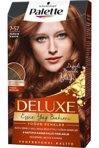 Palette Deluxe Yoğun Renkler 7 - 57 Tarçın Kahve X 2 Adet Saç Boyas