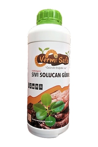 1 L %100 Organik Konsantre Vermisafa Sıvı Solucan Gübresi
