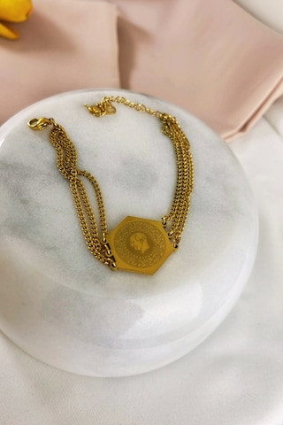 Çelik Çeyrekli Bileklik Çok Renkli