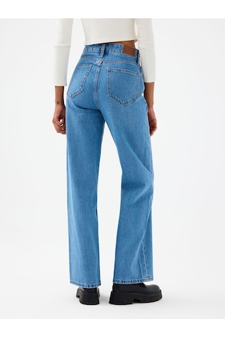 LOFT Wide Leg Regular Fit Kadın Pantolon Lf2040546 Q1.v1 Denim