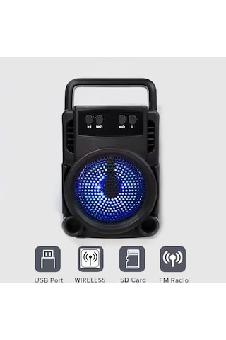 Bluetooth Hoparlör Kablosuz Taşınabilir Ses Bombası Rgb Hoparlör Renkli Işıklı Bluetooth Hoparlör Kablosuz Taşınabilir Ses Bombası Rgb Hoparlör Renkli Işıklı