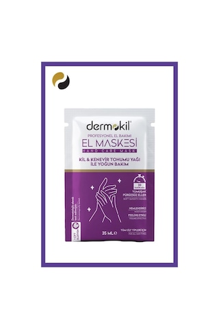 Dermokil Kil & Kenevir Tohumu Yağı İçerikli Nemlendirici El Maskesi 35 ML