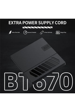 Sones Bt670 Sd Tf Kart Yuvalı Çok İşlevli Harici Optik Sürücü Dvd Yazıcı