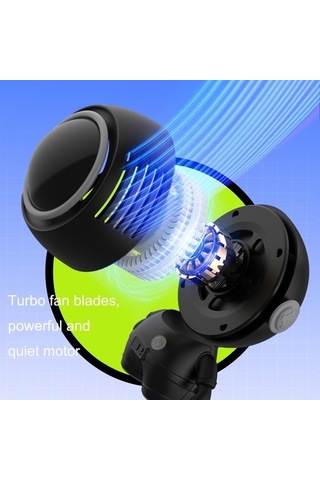 Mf040 Mini Taşınabilir Yapraksız Usb Asma Boyun El Spaceeman Fan Beyaz 7148 Beyaz