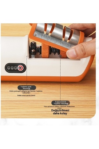 Createtech Sarı Elektrikli Bileyici Bıçak Xw