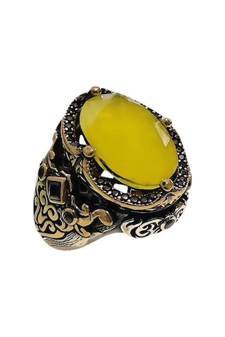Zirkon Ve Paraiba Taşlı Yüzük 250056253g22y Gümüş