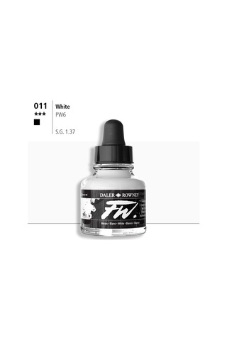 Daler Rowney Fw Ink Akrilik Mürekkep 29.5 Ml White 011 Diğer